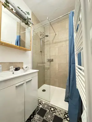 Salle de bains dans l'établissement Aux Plaisirs d'Alsace Centre Historique