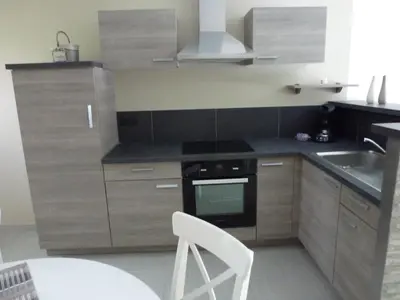 Cuisine ou kitchenette dans l'établissement Gite Joël et Nathalie