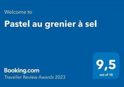Certificat, récompense, panneau ou autre document affiché dans l'établissement Pastel au grenier à sel