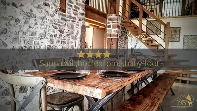 Plan de l'établissement Joli chalet 12 personnes 200m2 sauna baby-foot
