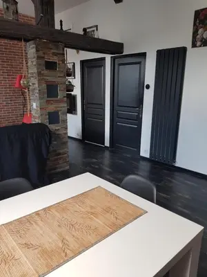Cuisine ou kitchenette dans l'établissement Cosy Lodg