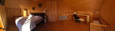 Un ou plusieurs lits dans un hébergement de l'établissement Le chalet de la Chouille
