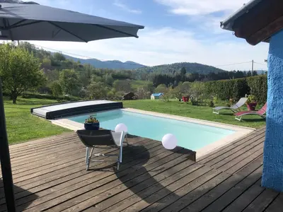 Vue générale sur la montagne ou vue sur la montagne depuis le B&B/chambre d'hôtes