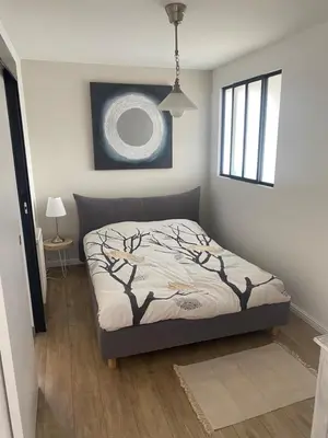 Un ou plusieurs lits dans un hébergement de l'établissement Magnifique appartement au coeur de Mulhouse