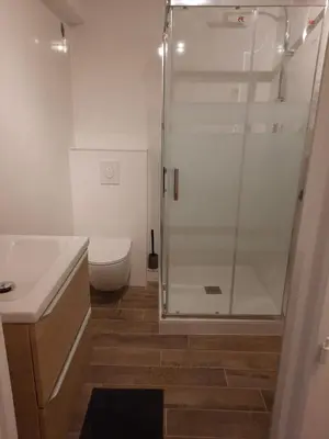 Salle de bains dans l'établissement LE PASSAGE gîte cocooning à Colmar centre touristique