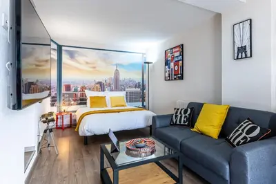 Coin salon dans l'établissement Le 31-GregIMMO-Appart'Hôtel