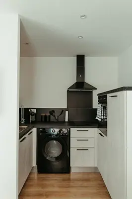 Cuisine ou kitchenette dans l'établissement La DOLCE Villetta - appartement de Standing
