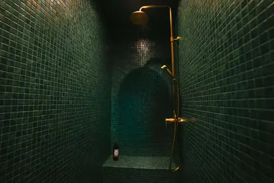 Salle de bains dans l'établissement Domaine Bohème I art de vivre