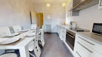 Cuisine ou kitchenette dans l'établissement Tel un songe blanc