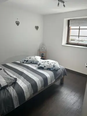 Un ou plusieurs lits dans un hébergement de l'établissement Le Nid Alsacien - Appartement cosy & lumineux à 10min de Colmar