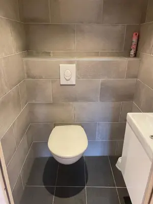 Salle de bains dans l'établissement Gîte Elisa et léna