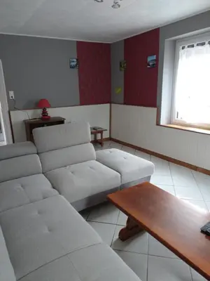 Coin salon dans l'établissement gite chez Maise