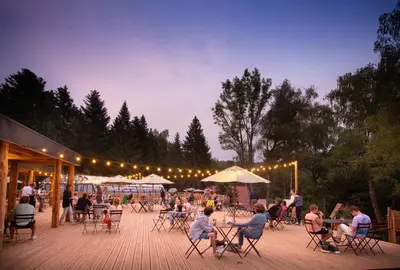 Clients de l'établissement Huttopia Forêt des Vosges