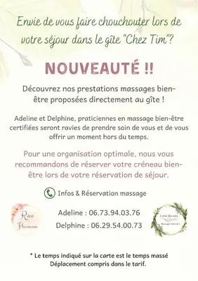 Plan de l'établissement Gîte Chez Tim