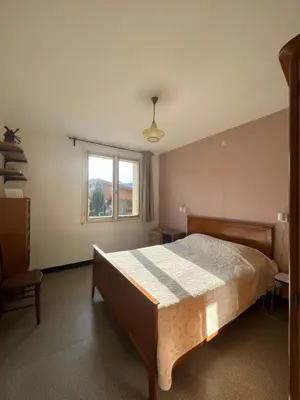 Un ou plusieurs lits dans un hébergement de l'établissement La maison et l'étang de pêche