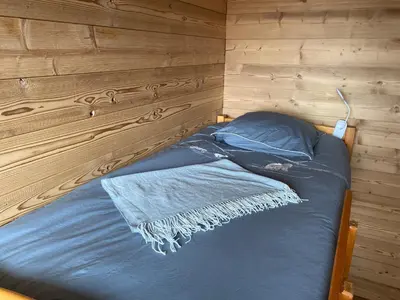 Un ou plusieurs lits dans un hébergement de l'établissement L'apparté de G, Gîte 3 étoiles de montagne cosy