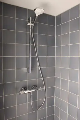Salle de bains dans l'établissement Gîte de l'Abbatiale,classé 3 étoiles,dans une grange du 18ème,1 à 6 personnes