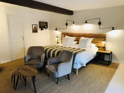 Coin salon dans l'établissement Zewwelatreppler - La Grange aux Petits Oignons - Chambre Cigogne