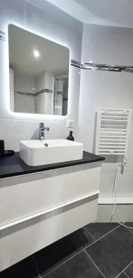 Salle de bains dans l'établissement App 11 Mulhouse centre , 4 personnes