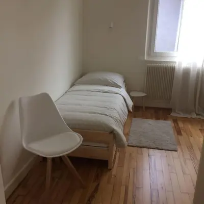 Un ou plusieurs lits dans un hébergement de l'établissement Appartement chez Fabie