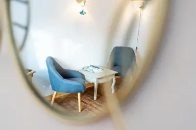 Coin salon dans l'établissement Le Vieux Pressoir