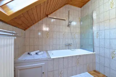 Salle de bains dans l'établissement AU GRE DES SAISONS