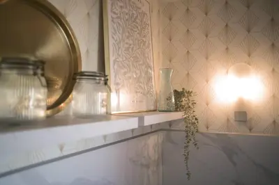 Salle de bains dans l'établissement Le Boudoir, Centre ville, Parking couvert inclus