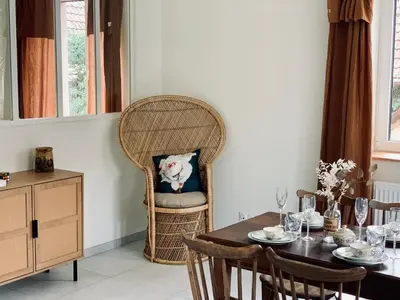 Coin salon dans l'établissement Appartements Le Tilleul de la Vallée Noble