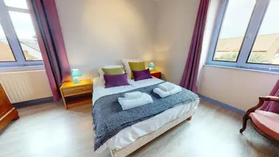 Un ou plusieurs lits dans un hébergement de l'établissement La maison Blanche - Issenheim