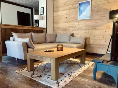 Coin salon dans l'établissement Le Nordmann - au coeur de Gérardmer