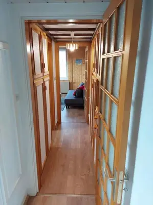 Un ou plusieurs lits dans un hébergement de l'établissement Bel appartement dans une ferme Vosgienne