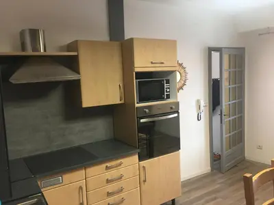 Cuisine ou kitchenette dans l'établissement Le gite 5 - Le Château du Landsberg