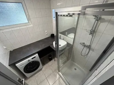 Salle de bains dans l'établissement Appartement de Camargaux 70m2 secteur très calme