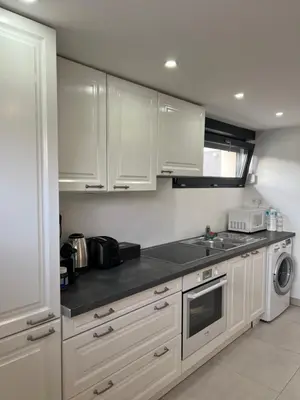 Cuisine ou kitchenette dans l'établissement Elvan’s home