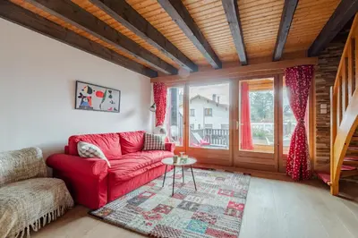 Coin salon dans l'établissement Kioné - duplex avec terrasse