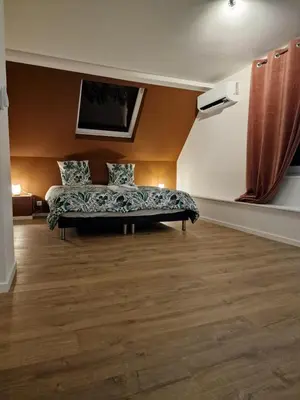 Coin salon dans l'établissement Gîte Chez Yann
