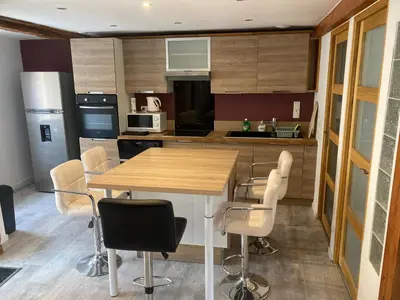 Cuisine ou kitchenette dans l'établissement Gite les Remparts de Turckheim