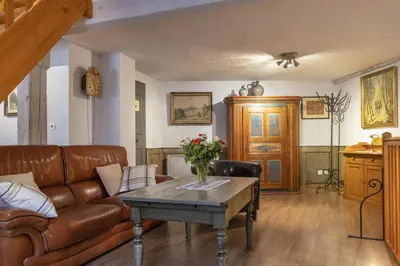 Coin salon dans l'établissement Maison en duplex