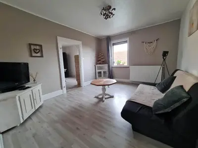 Télévision ou salle de divertissement dans l'établissement Gîte au Giessen - 1er étage