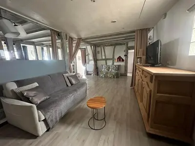 Télévision ou salle de divertissement dans l'établissement Gîte au Giessen - Loft