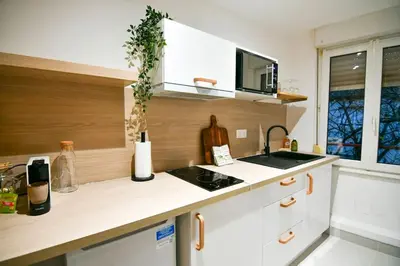 Cuisine ou kitchenette dans l'établissement Le Petit Bali