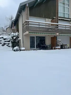 L'établissement Gérardmer Appt 4/6 rez de jardin en hiver