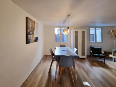 Coin salon dans l'établissement Travel Homes - NewGate 1, elegant, heart of Colmar