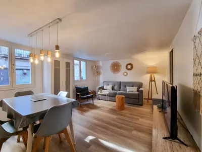 Coin salon dans l'établissement Travel Homes - NewGate 1, elegant, heart of Colmar