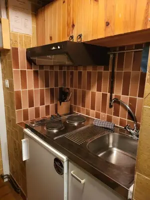 Cuisine ou kitchenette dans l'établissement RESIDENCE BELLE HUTTE COTÉ PISTES DE SKI 2