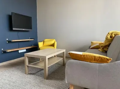 Télévision ou salle de divertissement dans l'établissement Appartement proximité centre