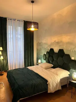 Un ou plusieurs lits dans un hébergement de l'établissement Esprit ALSACE: 70m2 de charme