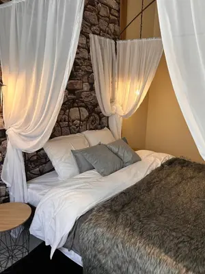 Un ou plusieurs lits dans un hébergement de l'établissement Esprit ALSACE: 70m2 de charme