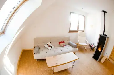Coin salon dans l'établissement Gite Staufen
