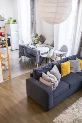Coin salon dans l'établissement City center duplex loft